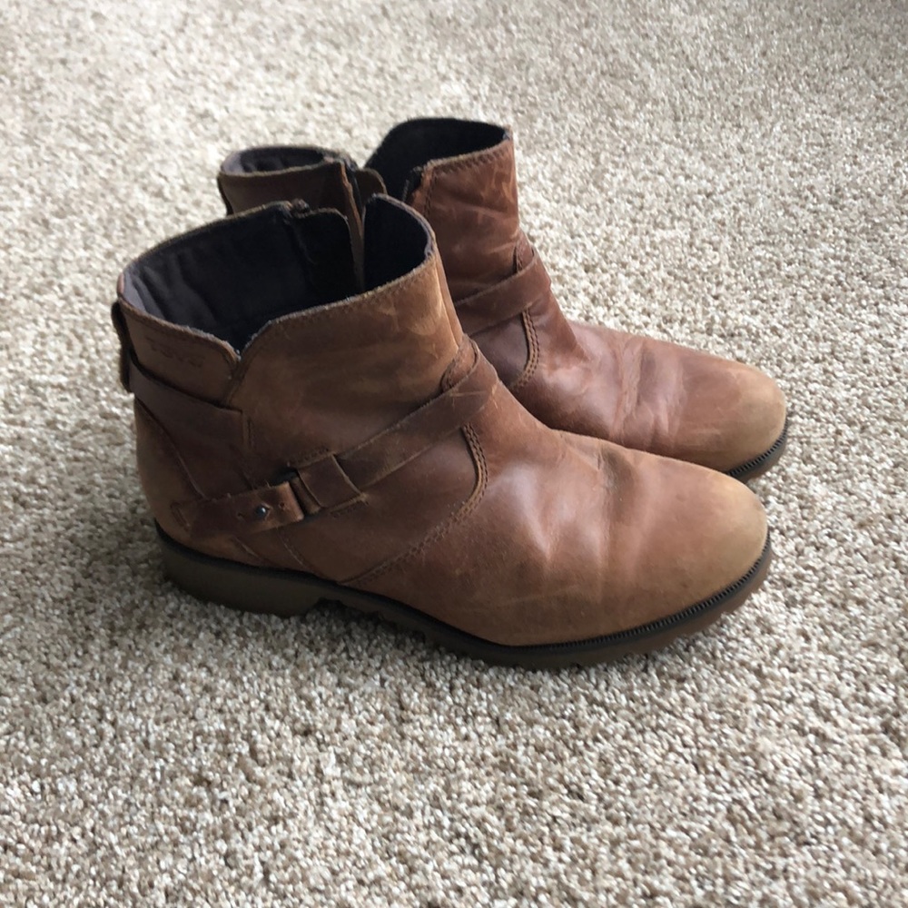 Teva leather booties